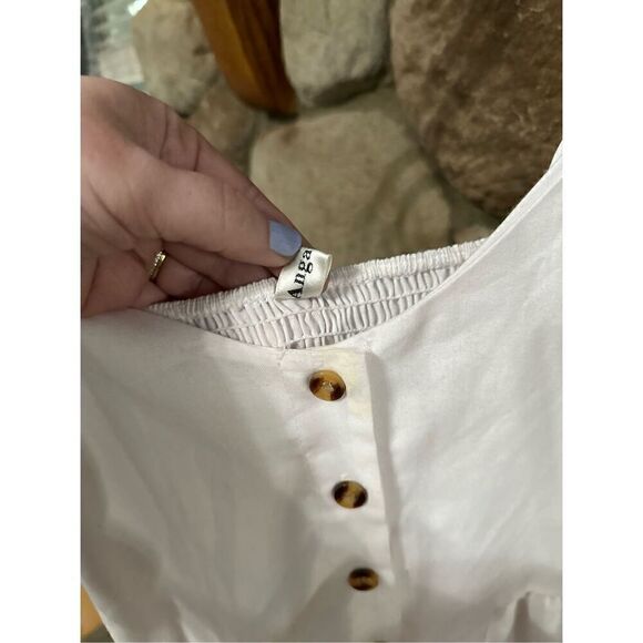 Whiteāspaghettiāstrapāmidiādress - Picture 4 of 13